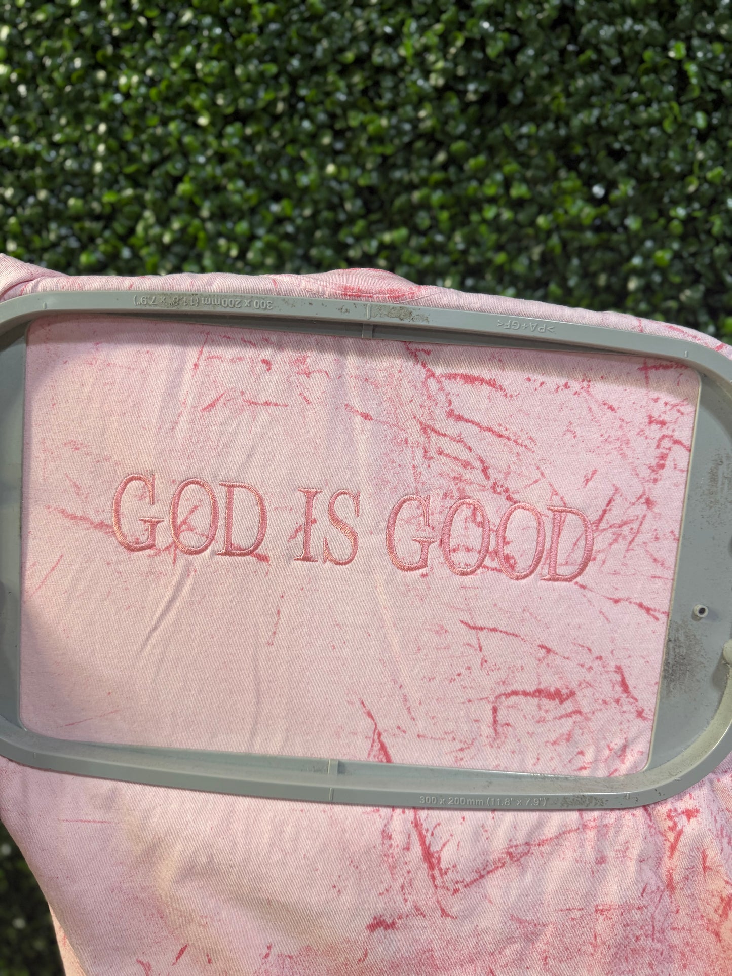 God is Good Embroidered