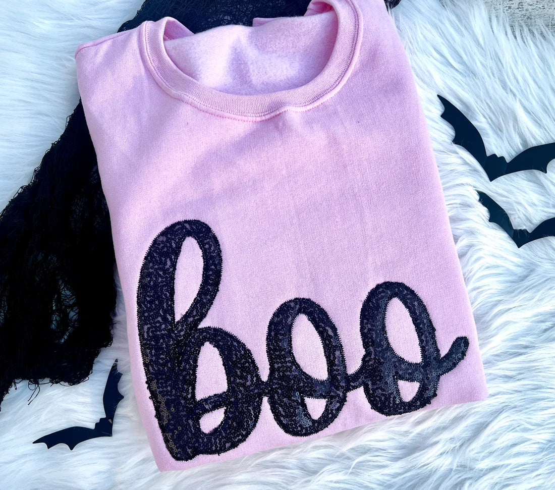 Boo Embroidered Applique