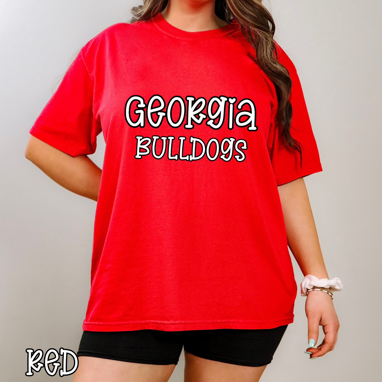 Georgia Bulldogs Pop Name with Outline