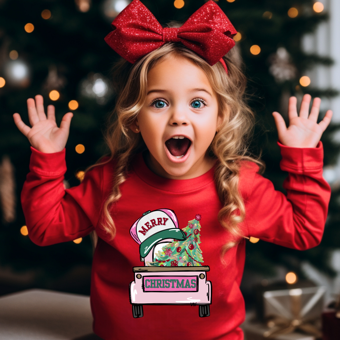 Christmas Truck with Hat- Toddler/Youth