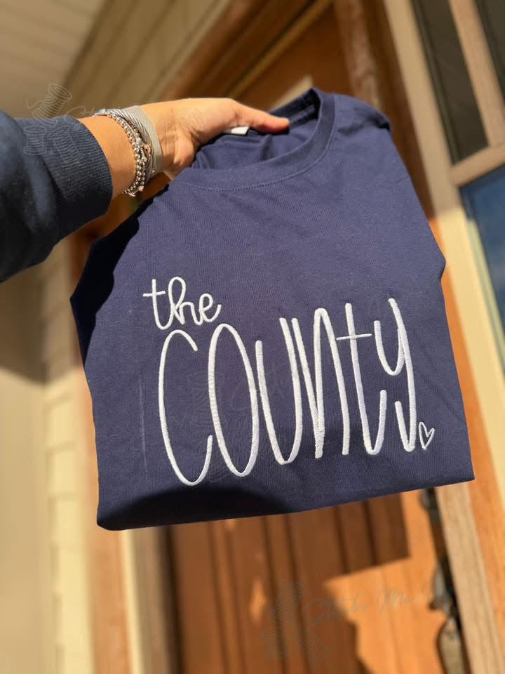 The County Embroidered Scribble