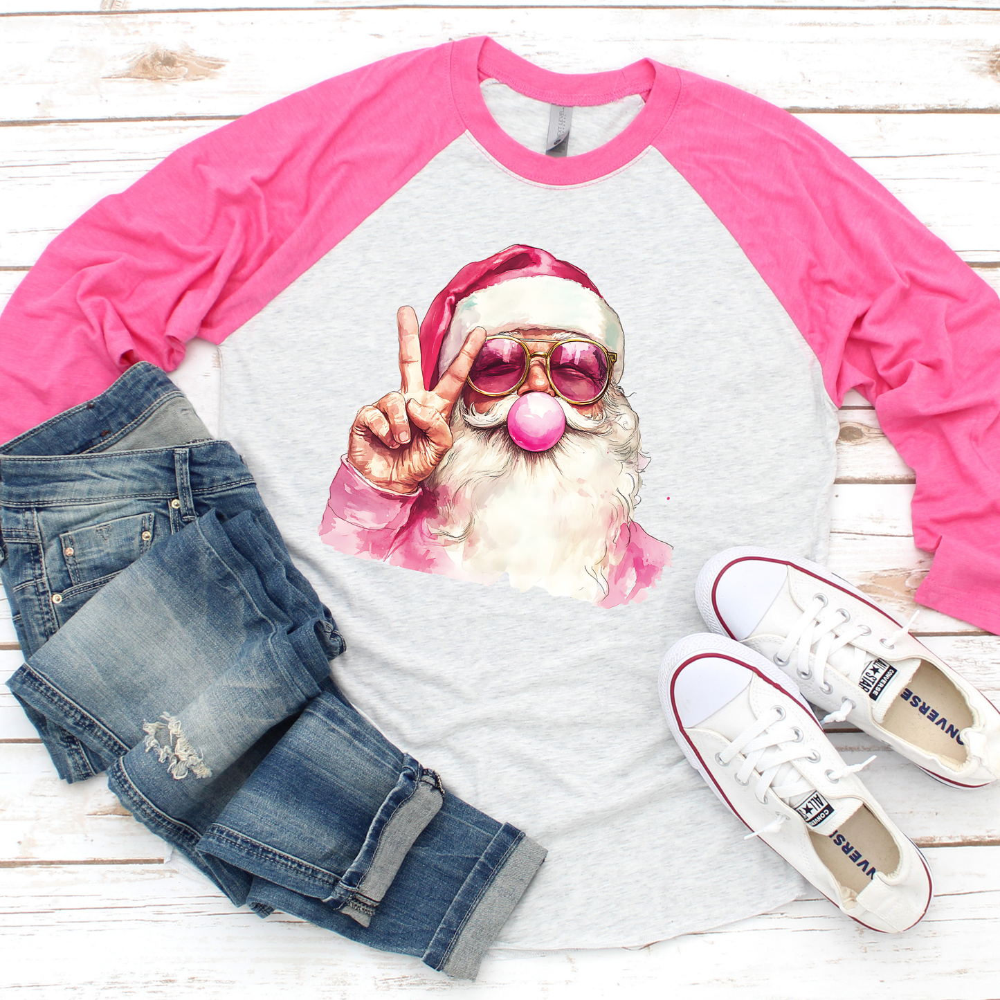 Santa with Pink Bubblegum