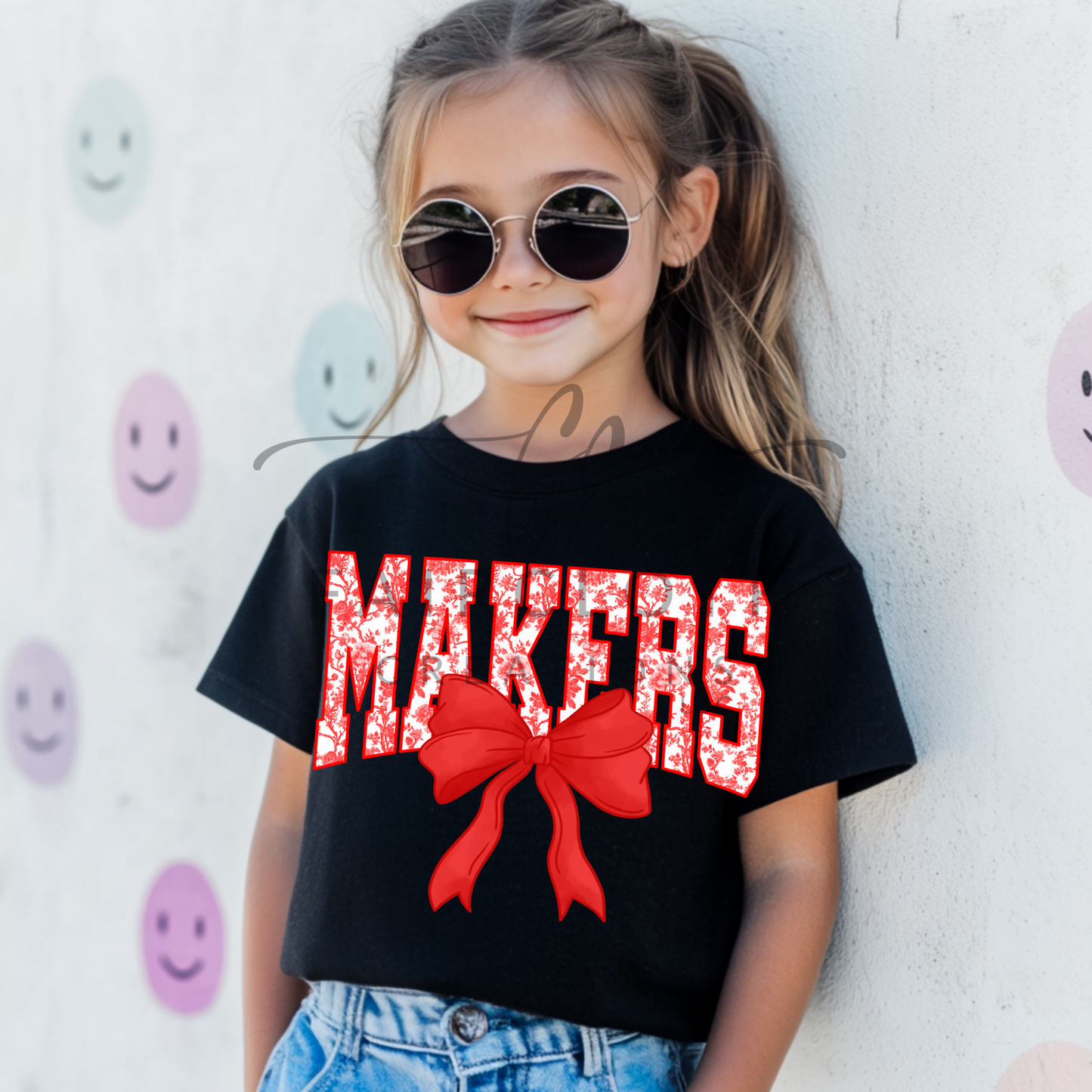Floral Makers with Bow