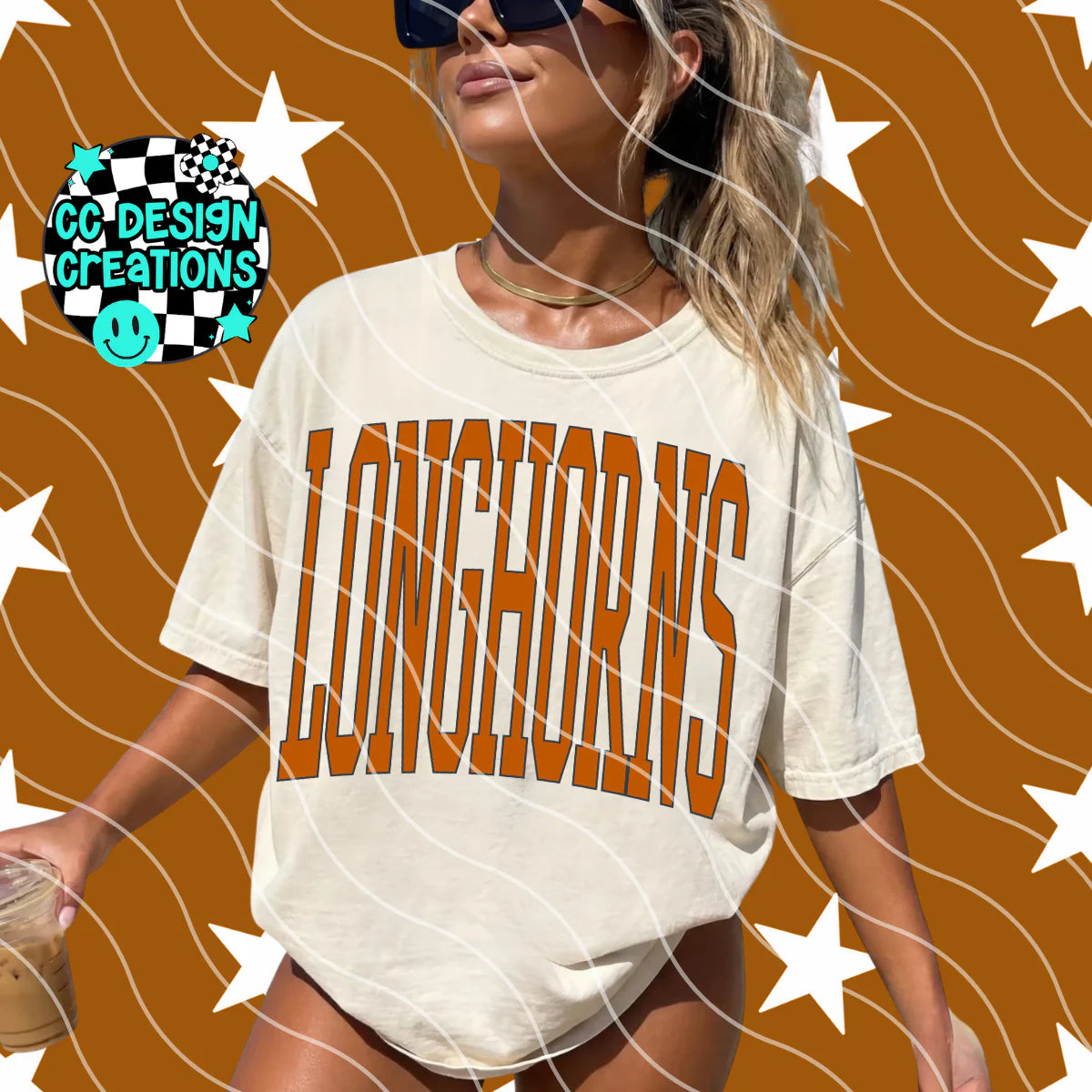 Longhorns Skinny Varsity Football