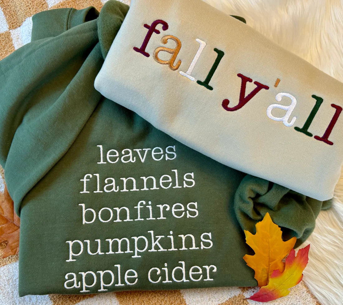 Fall Yall Embroidered Crewneck