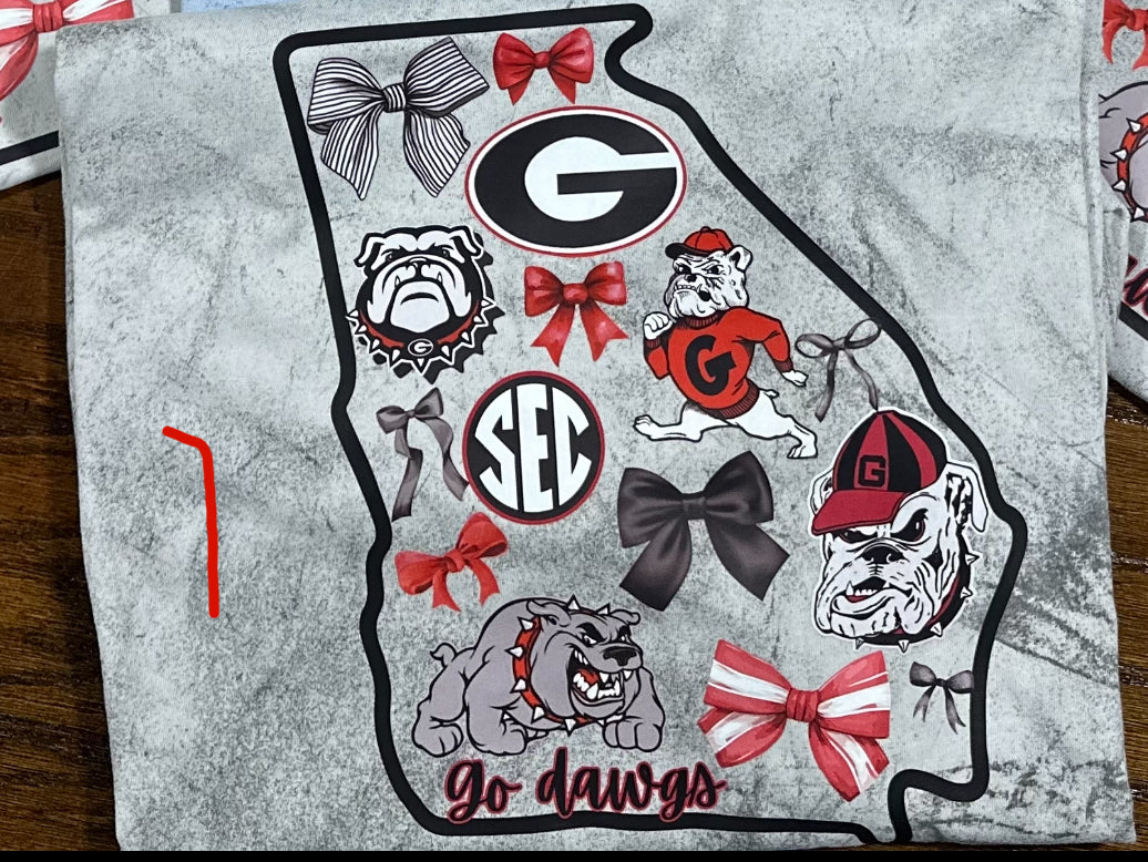 Georgia Outline with Icons