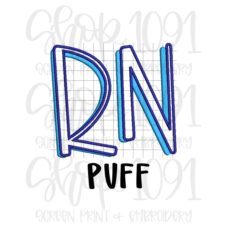NP Puff POCKET SIZE Embroidered