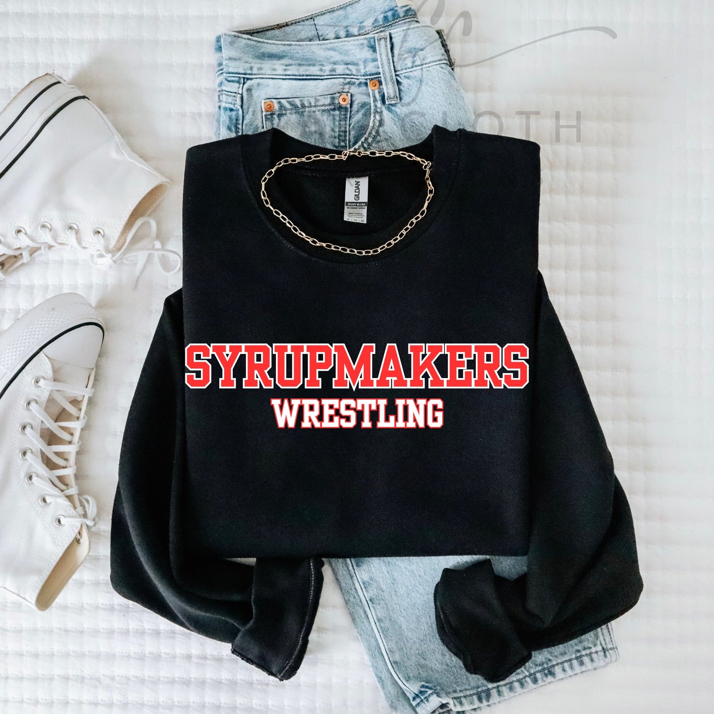 Straight Syrupmakers Wrestling (Red/White)
