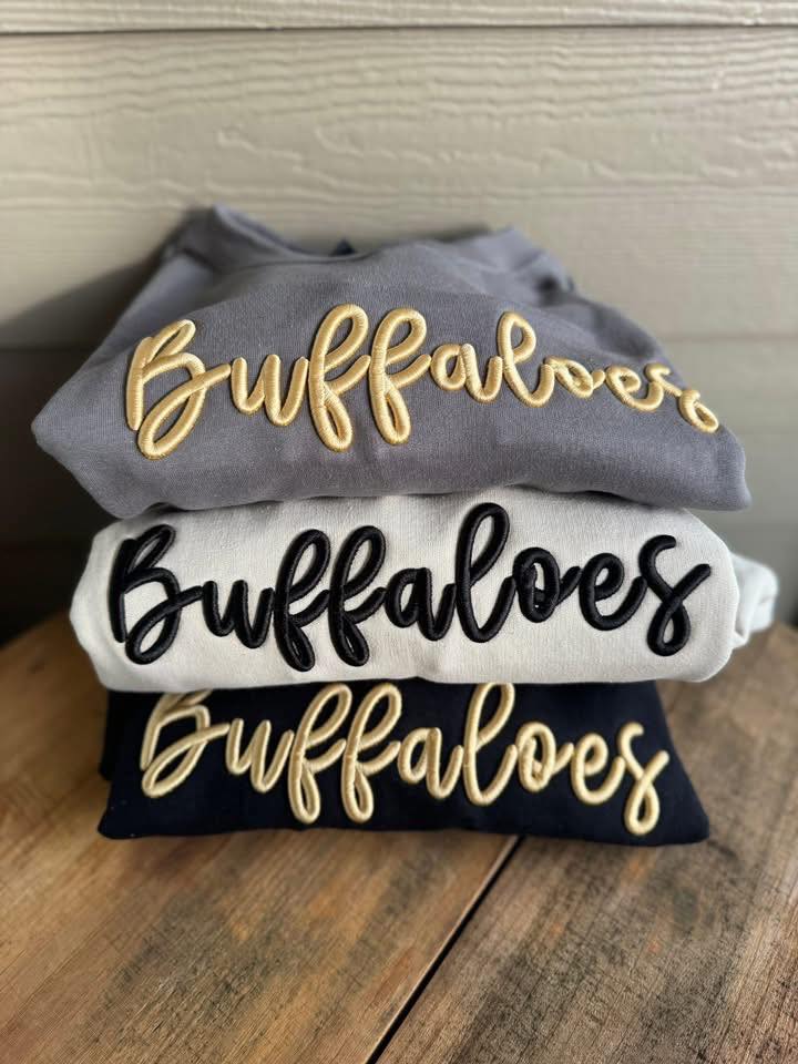 Puff Embroidery Sweatshirts