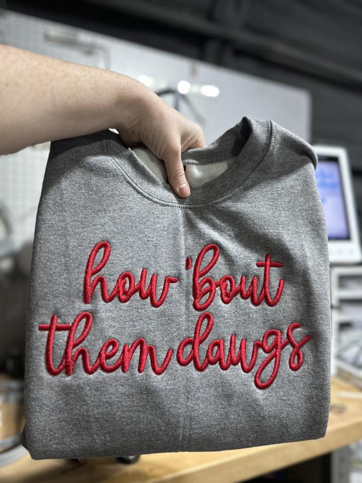 How Bout Them Dawgs Puff Sweatshirt