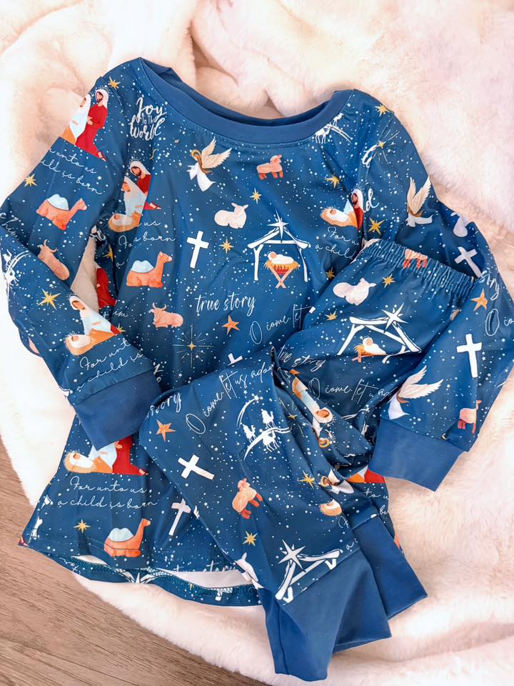 Nativity Scene 2 pc PJ Set