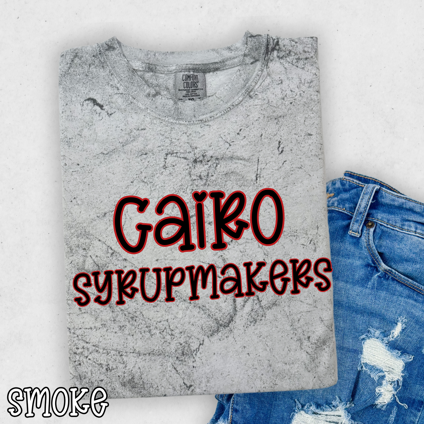 Cairo Syrupmakers Pop Name with Outline