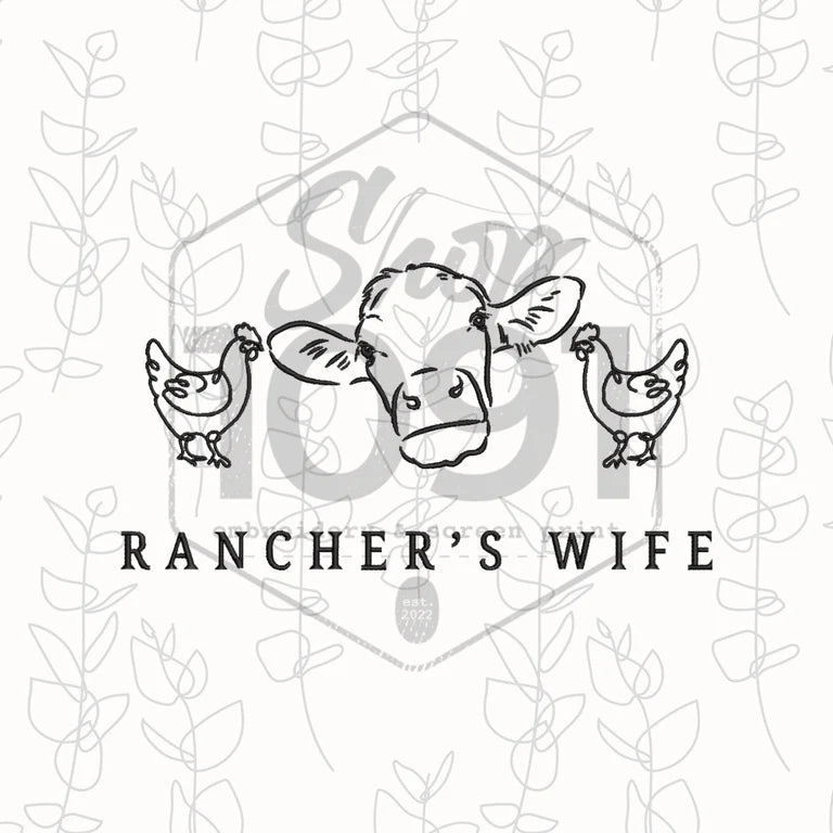 Rancher's Life Embroidered