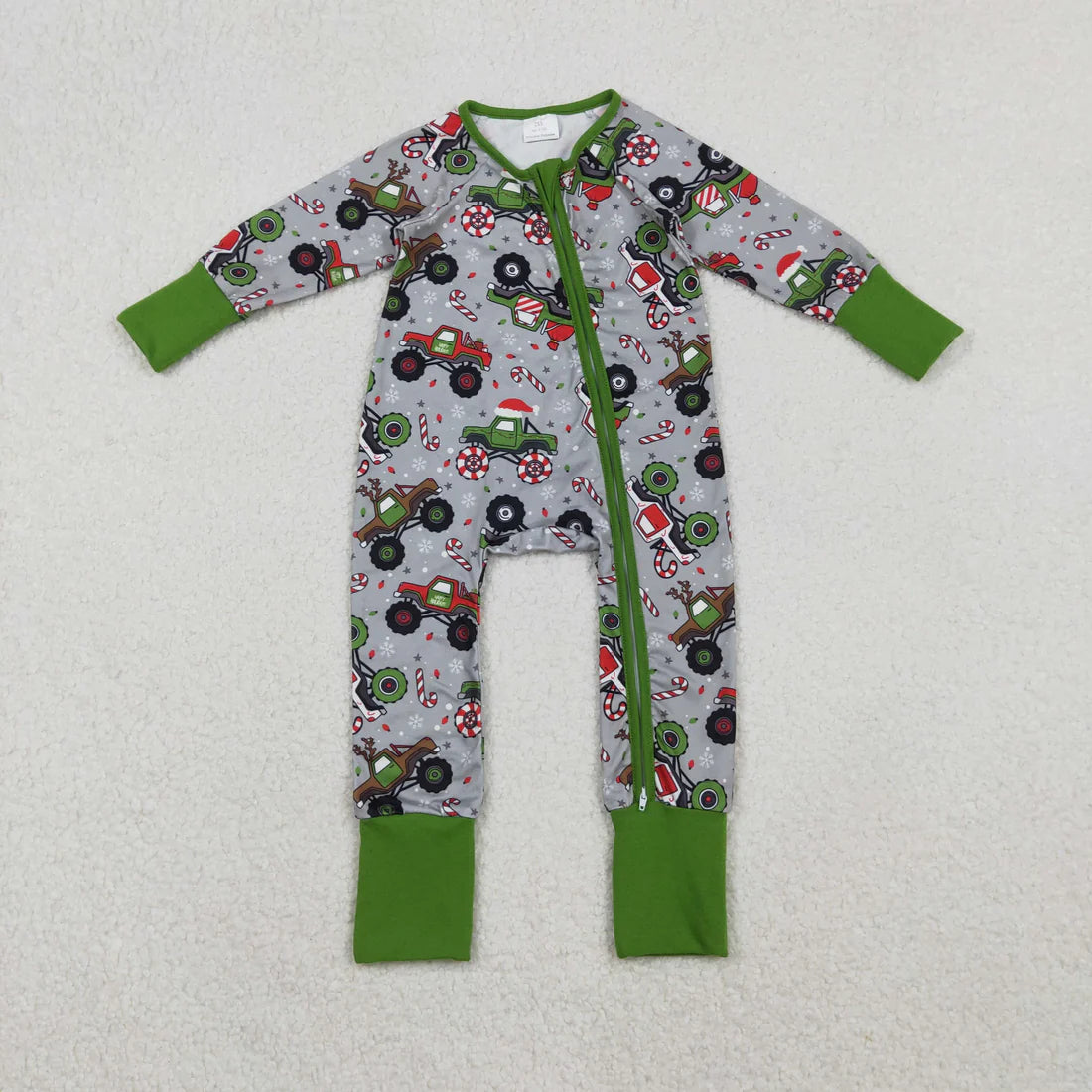Christmas Monster Truck Romper