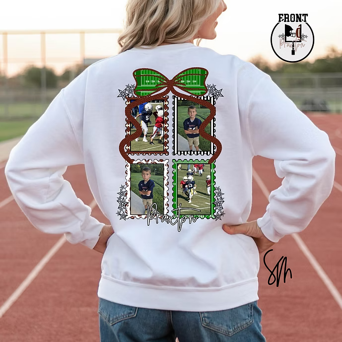 Football Postage Stamps Picture Personalized Tee