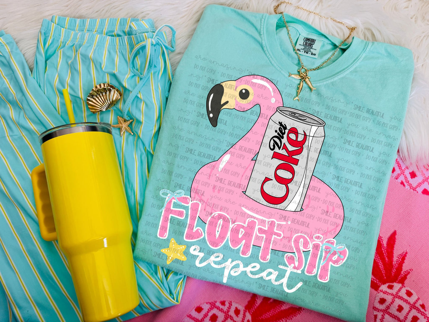 Float Sip Repeat Diet Coke