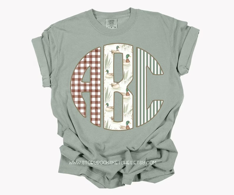 Mallard Circle Monogram