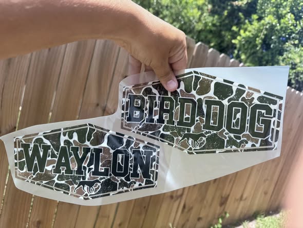 Camo Name Plate