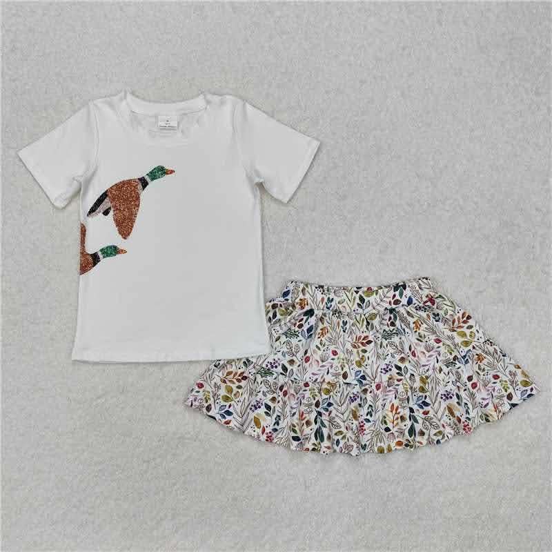 Girls Mallard with Floral Skirt