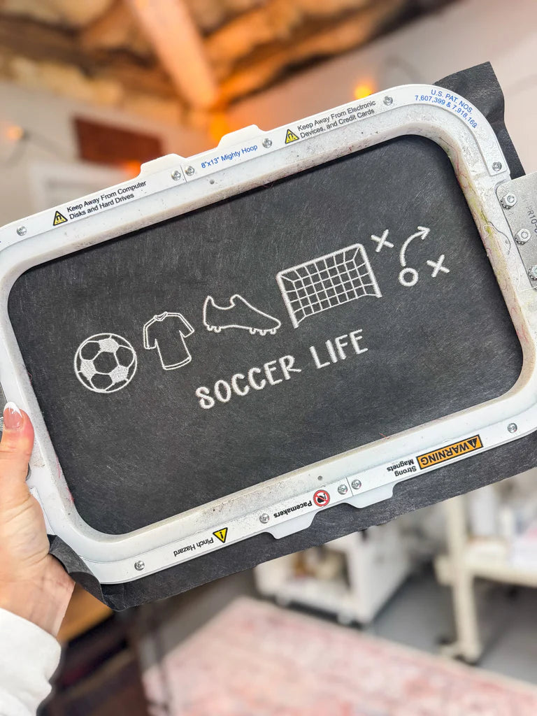 Soccer Life Embroidered