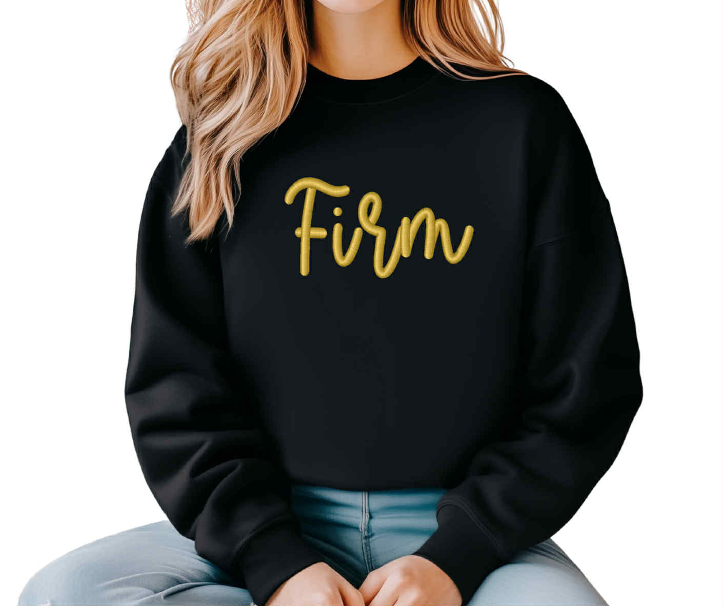 Firm Puff Embroidery Sweatshirt