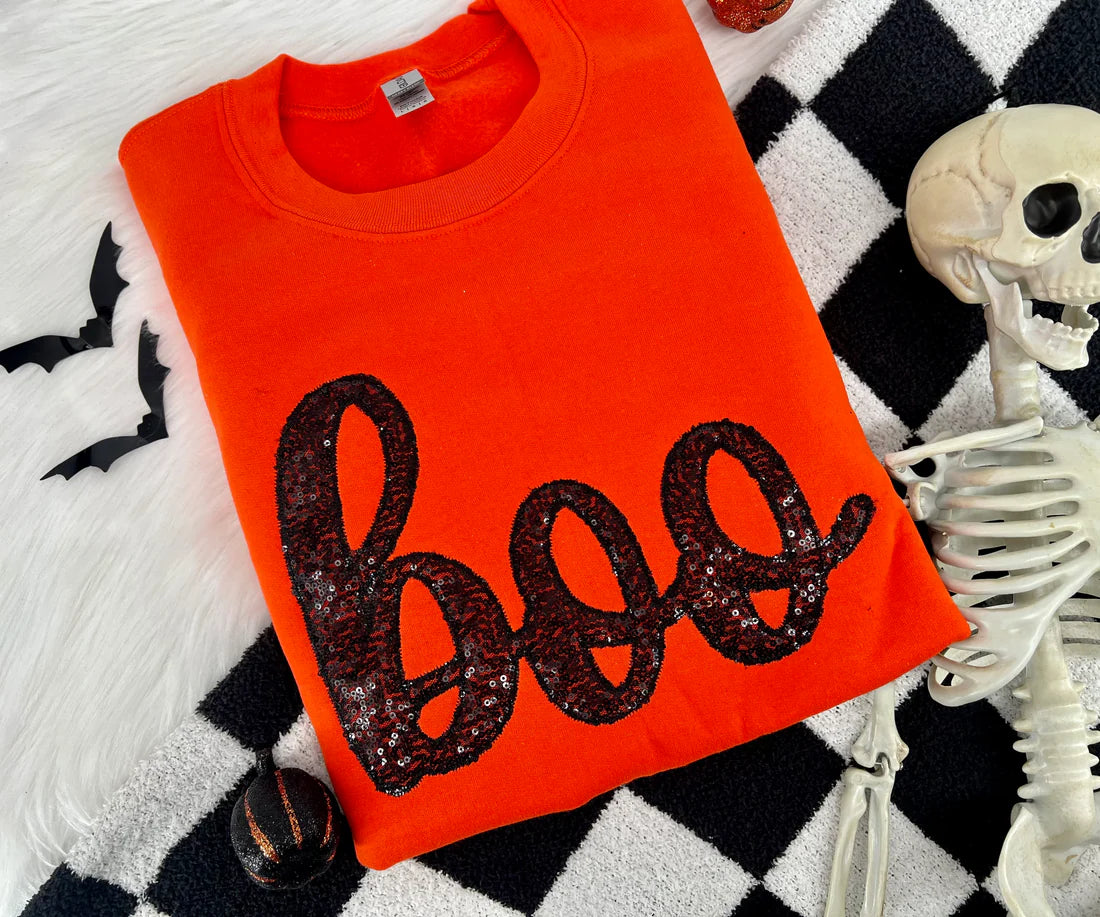 Boo Embroidered Applique