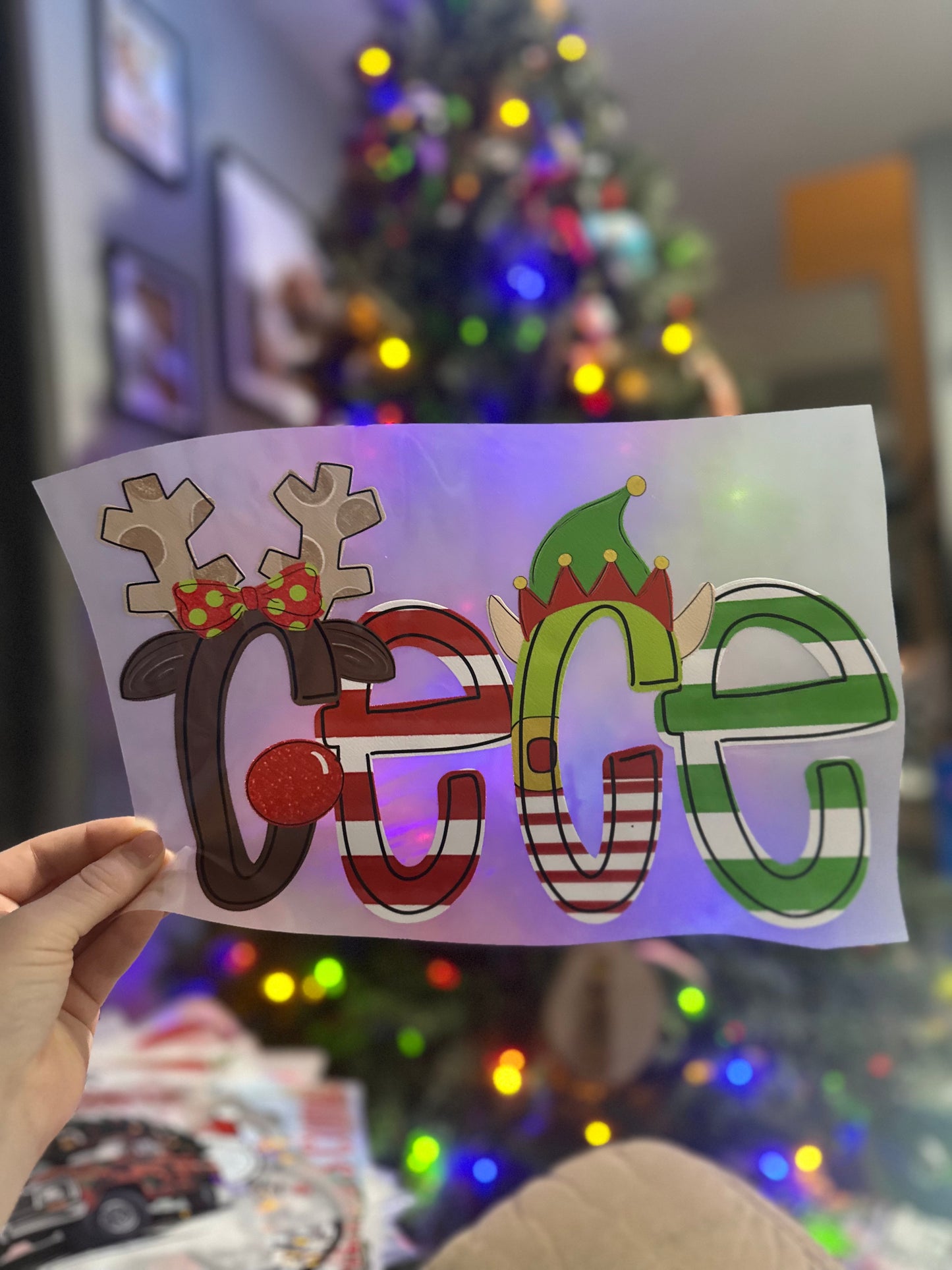 Custom Name CeCe Christmas