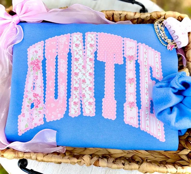 Auntie Pink Floral Patchwork