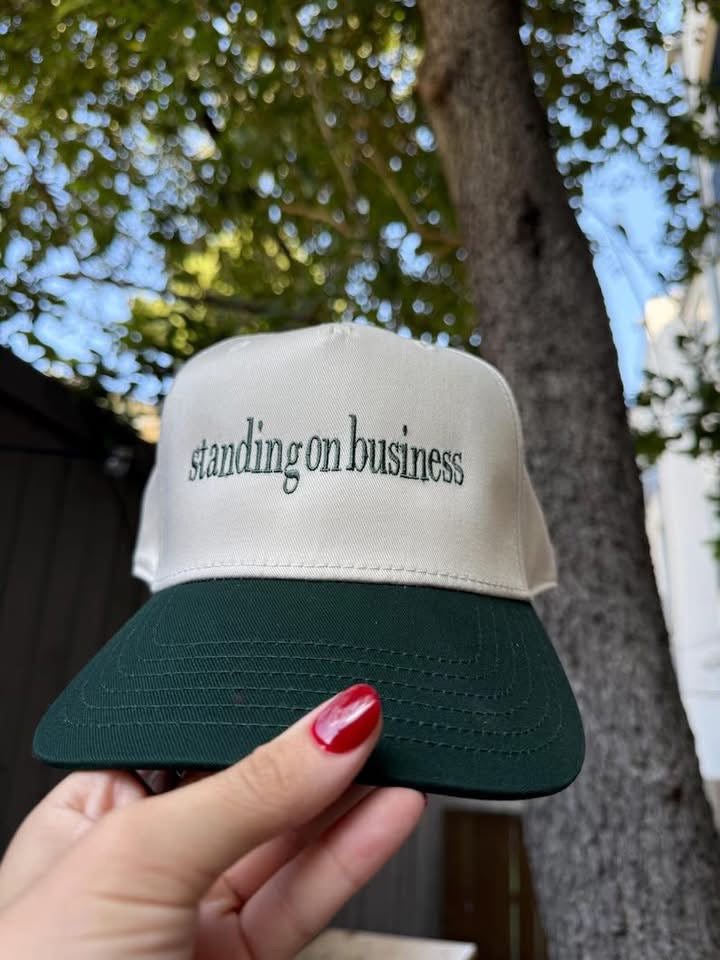 Standing on Business Hat