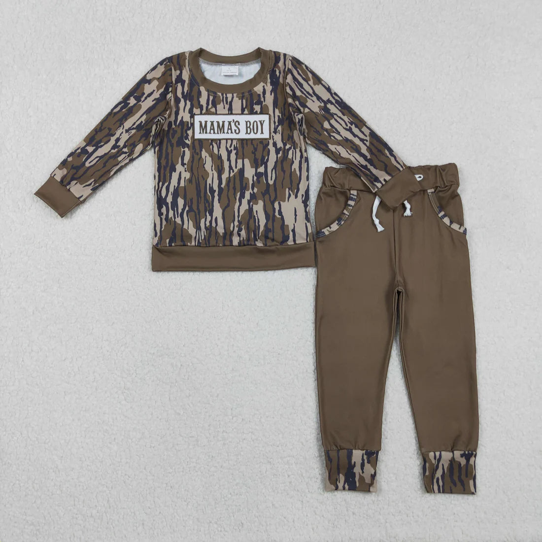 Boy Camo Jogger Sets
