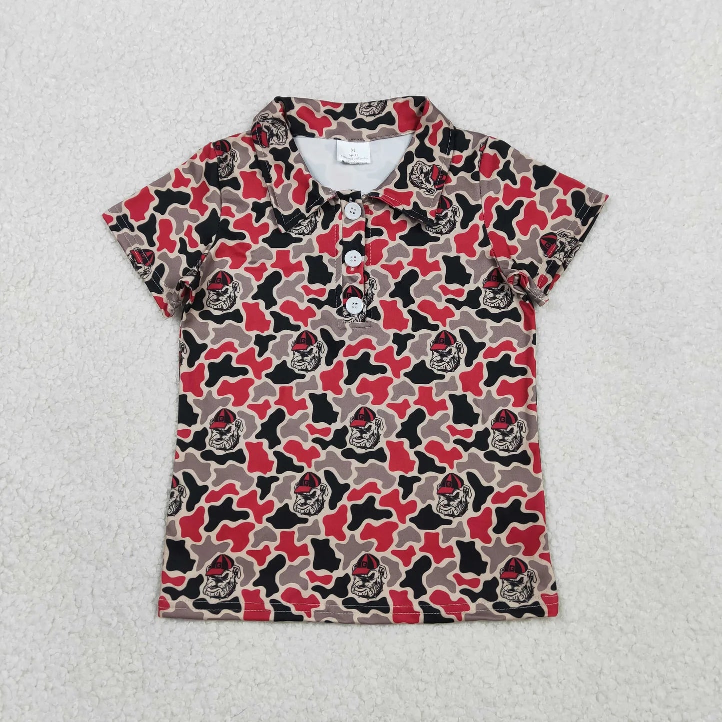 Georgia Camo Polo Button