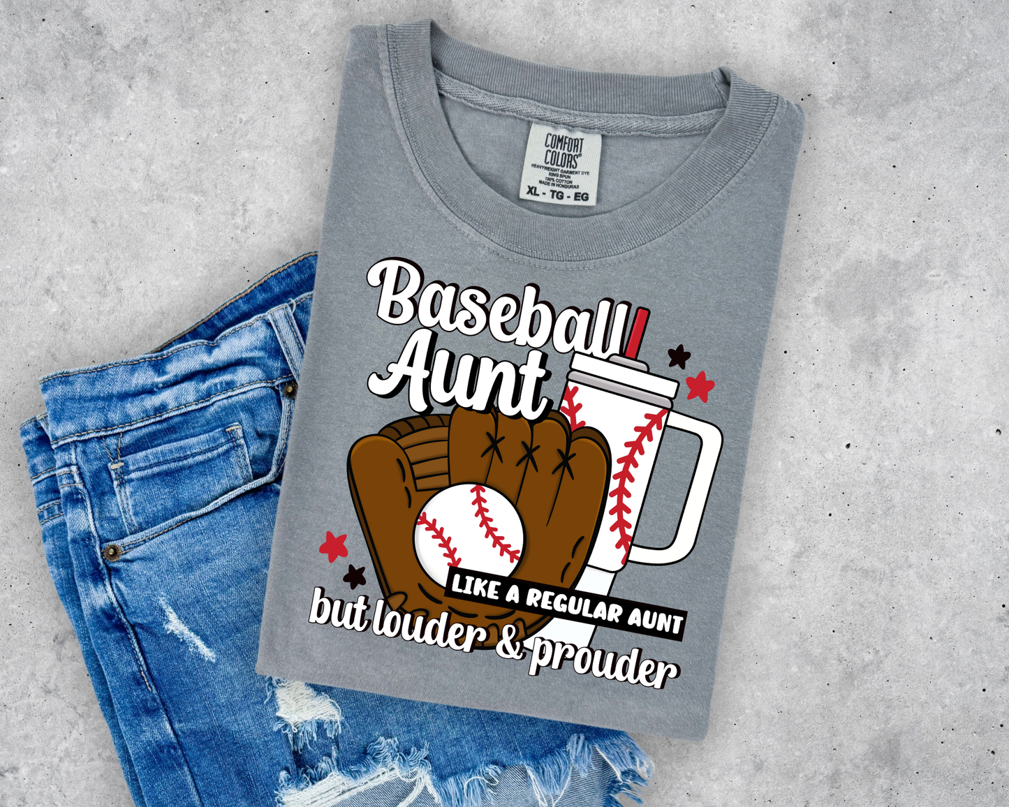 Baseball Aunt Louder Prouder