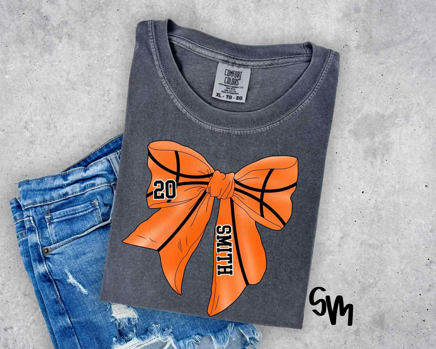 Basketball Bow Number and Name