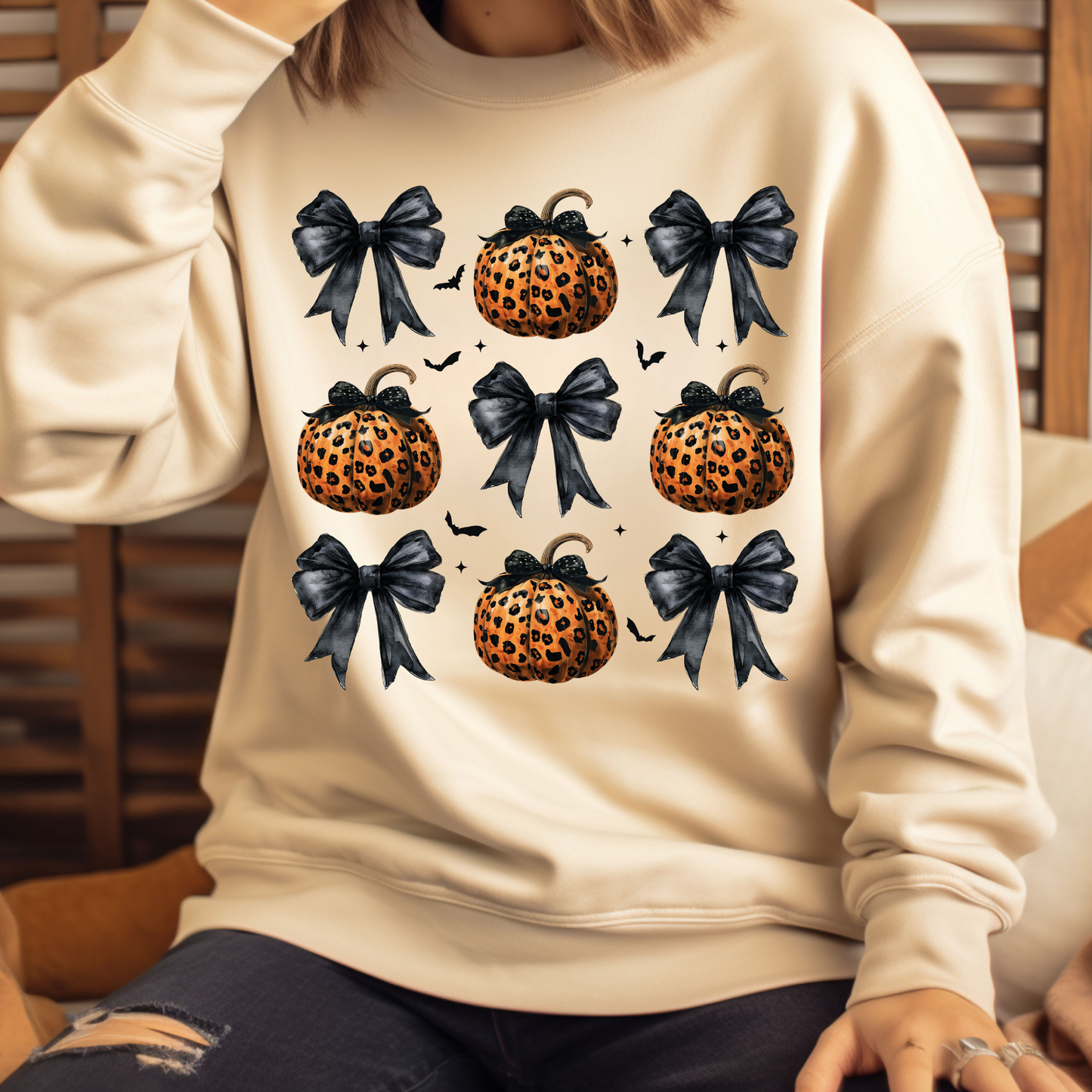 Black Bow and Leopard Collage