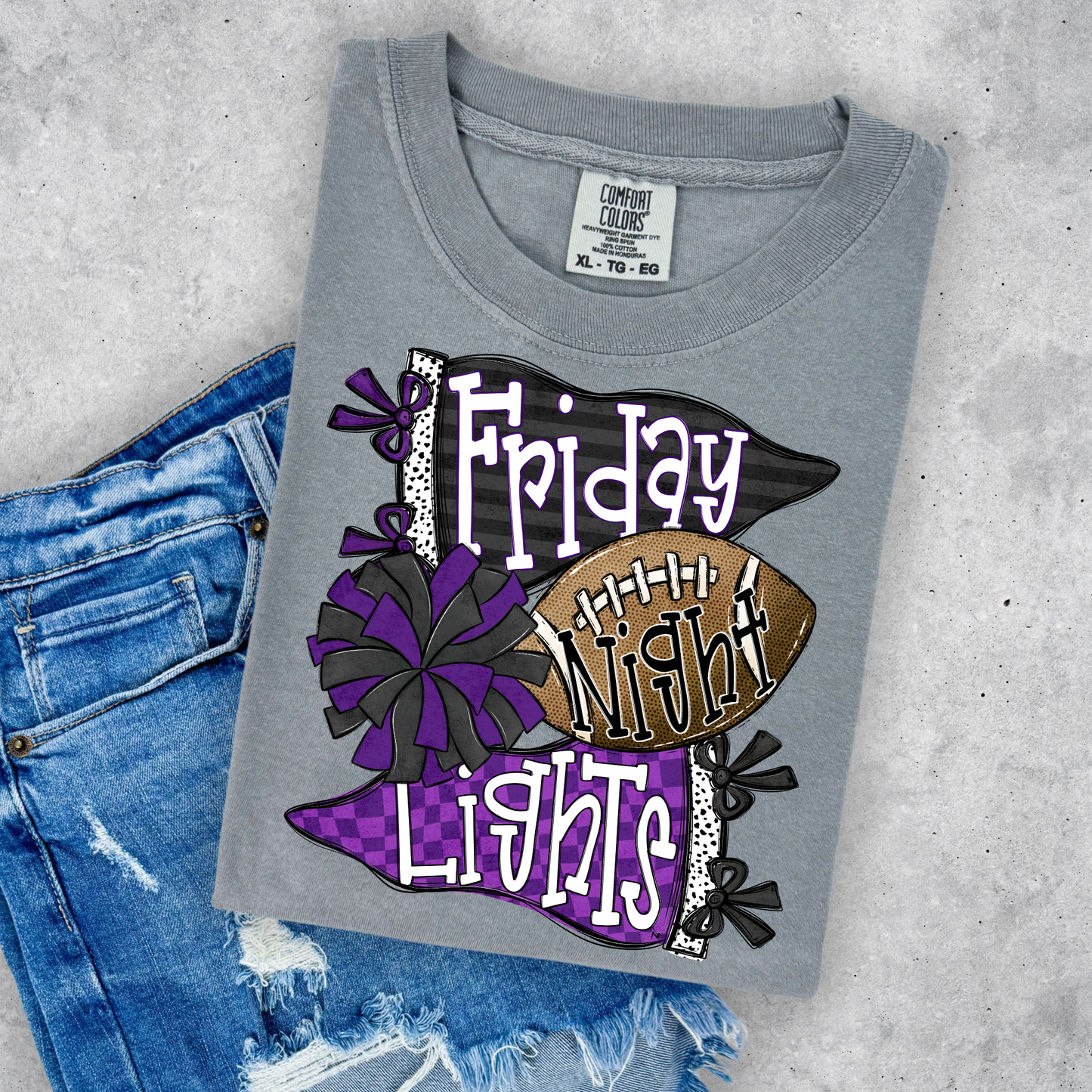 Black and Purple Pennant Flags