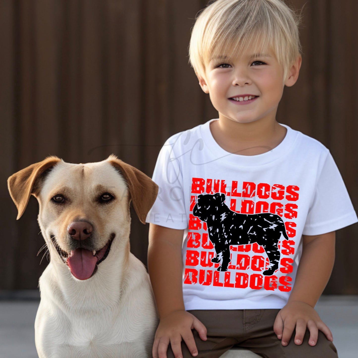 Bulldogs Mascot Red and Black
