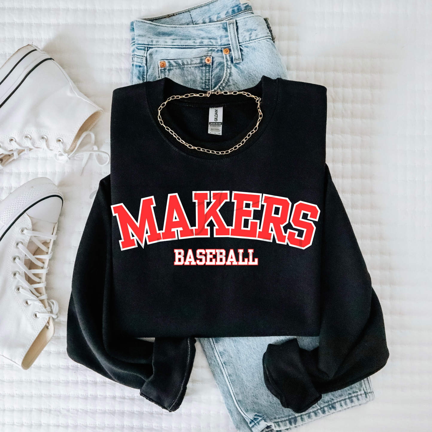 Curved Makers Baseball (Red/White)