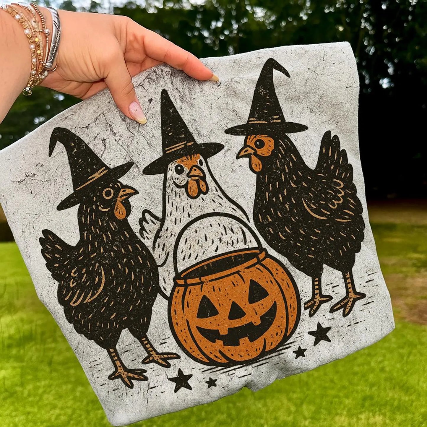 Chicken Pumpkin Bucket