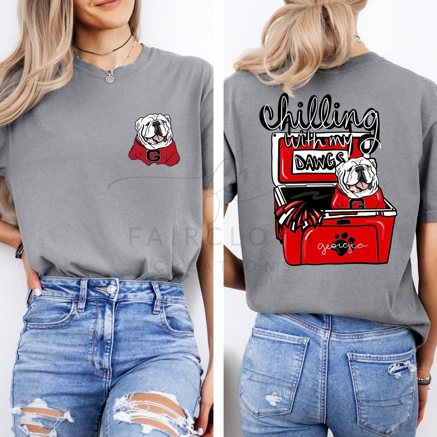 Chilling with the Dawgs Cooler