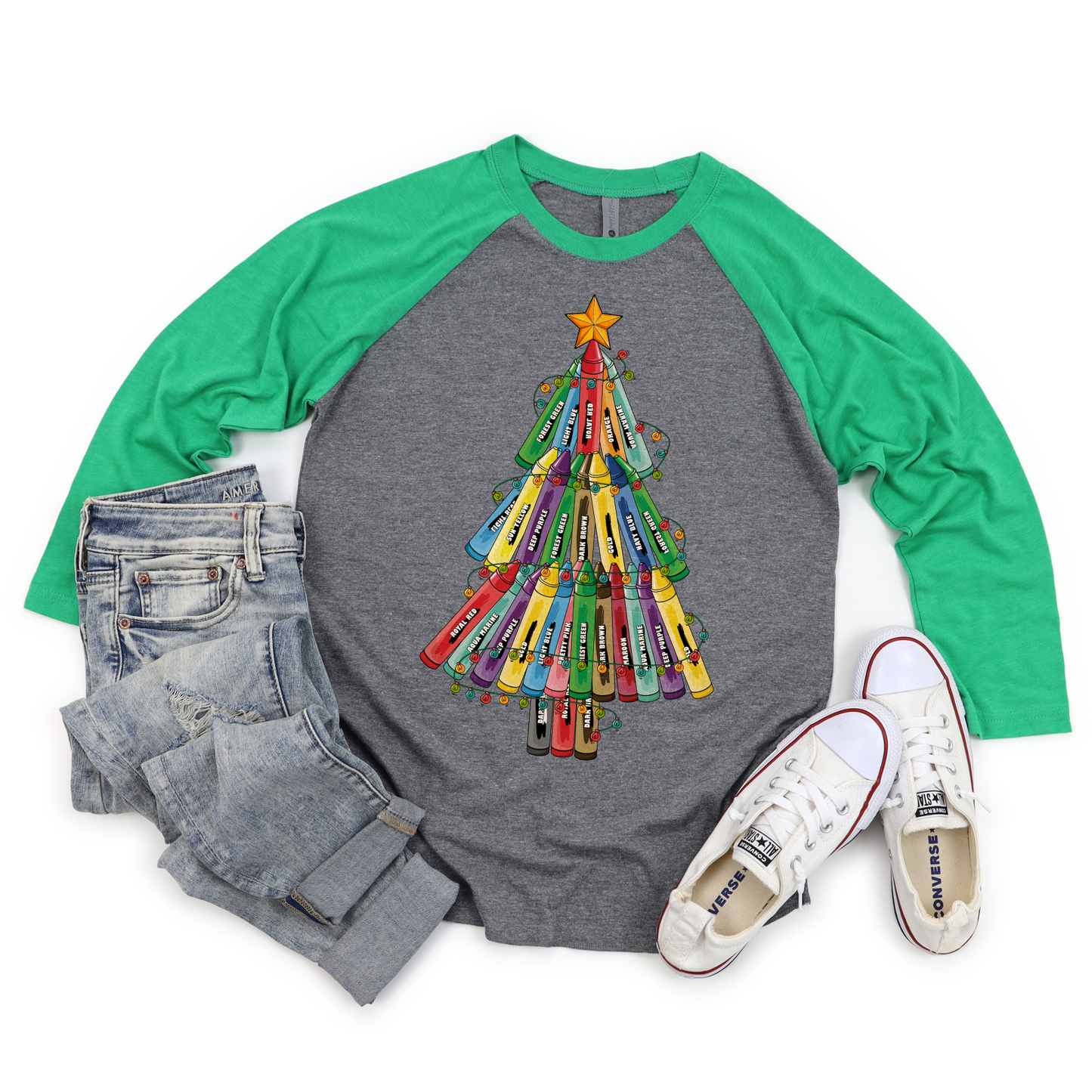 Crayon Christmas Tree