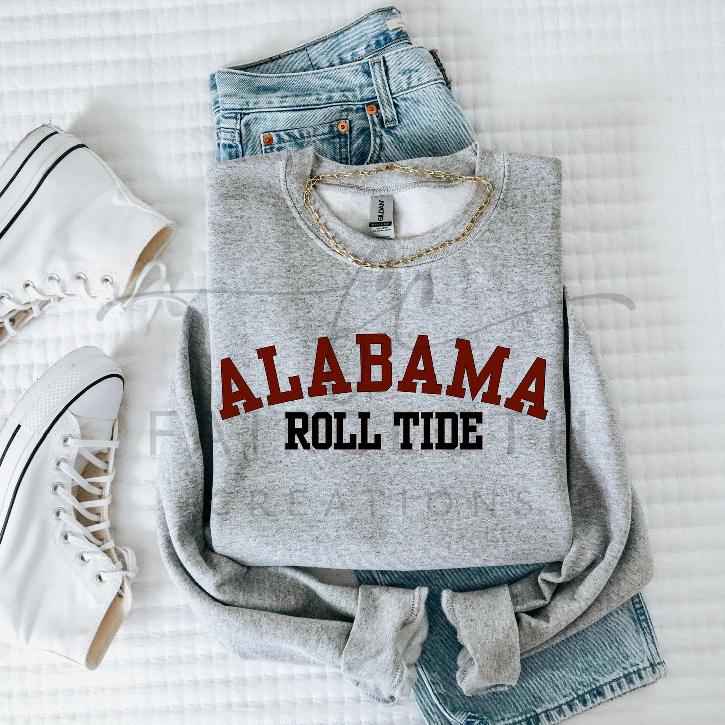 Curved- Alabama- Crimson and Black