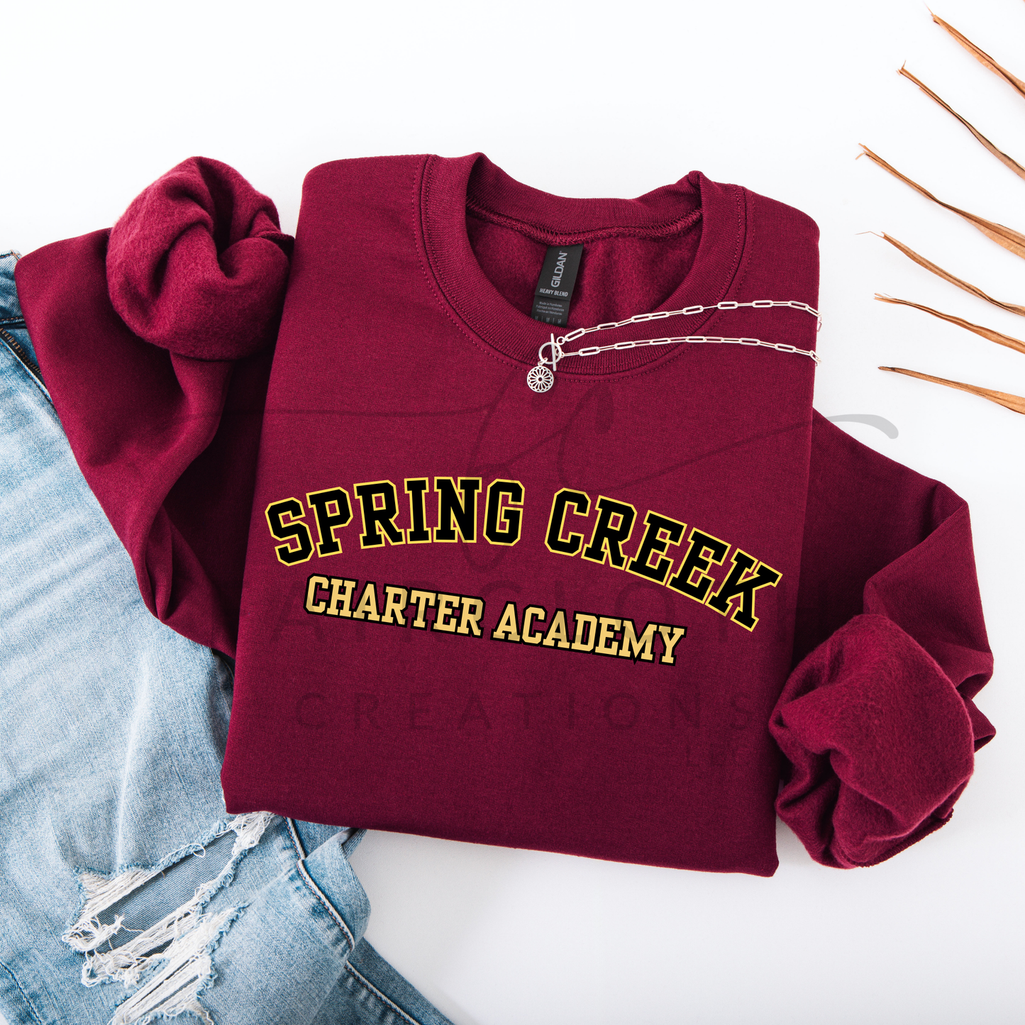 Curved- Spring Creek Charter- Black and Gold