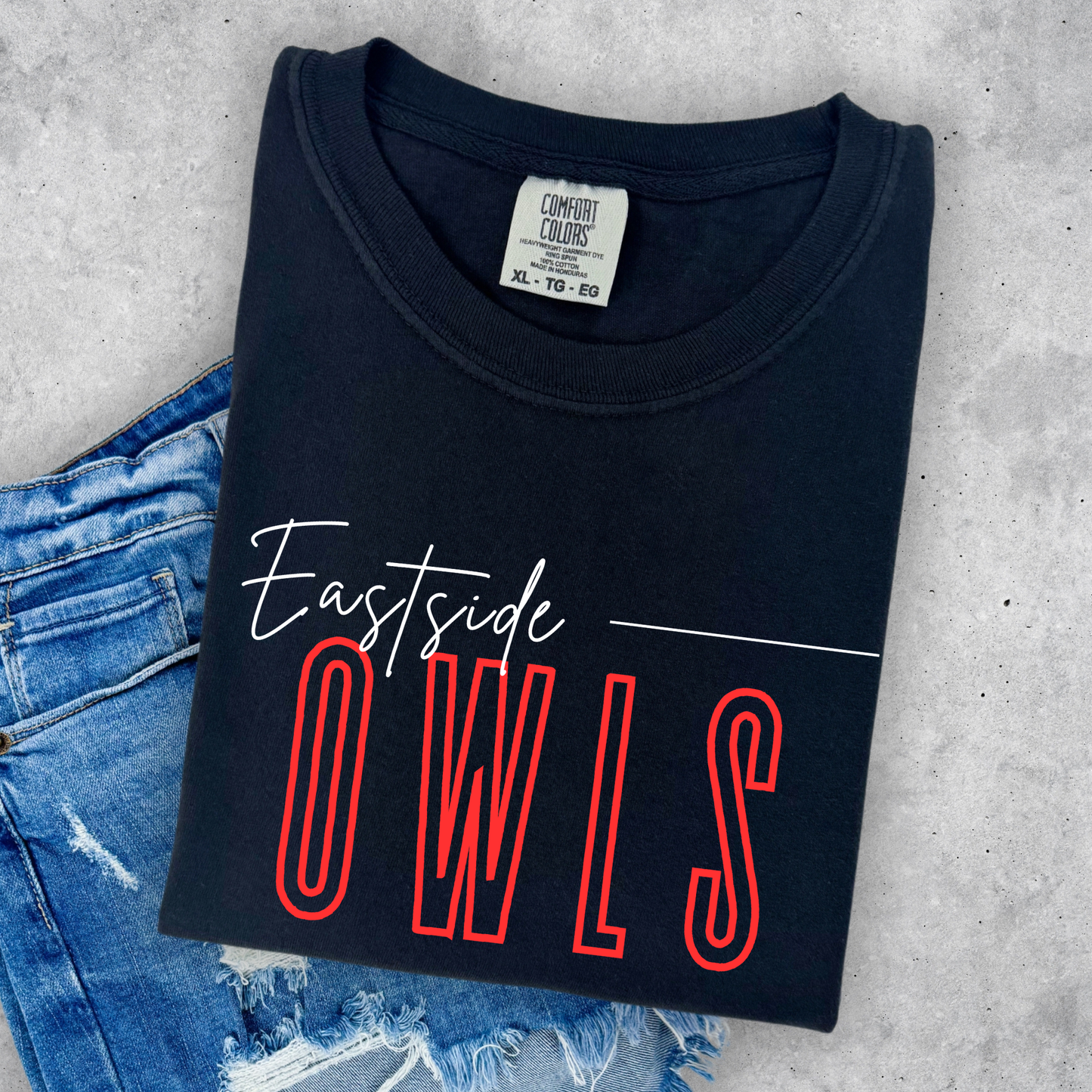 Eastside Owls with Cursive White