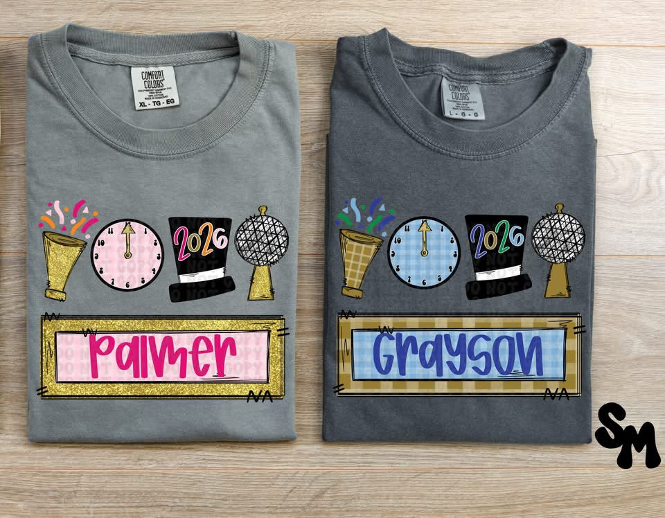 Personalized Colored New Years