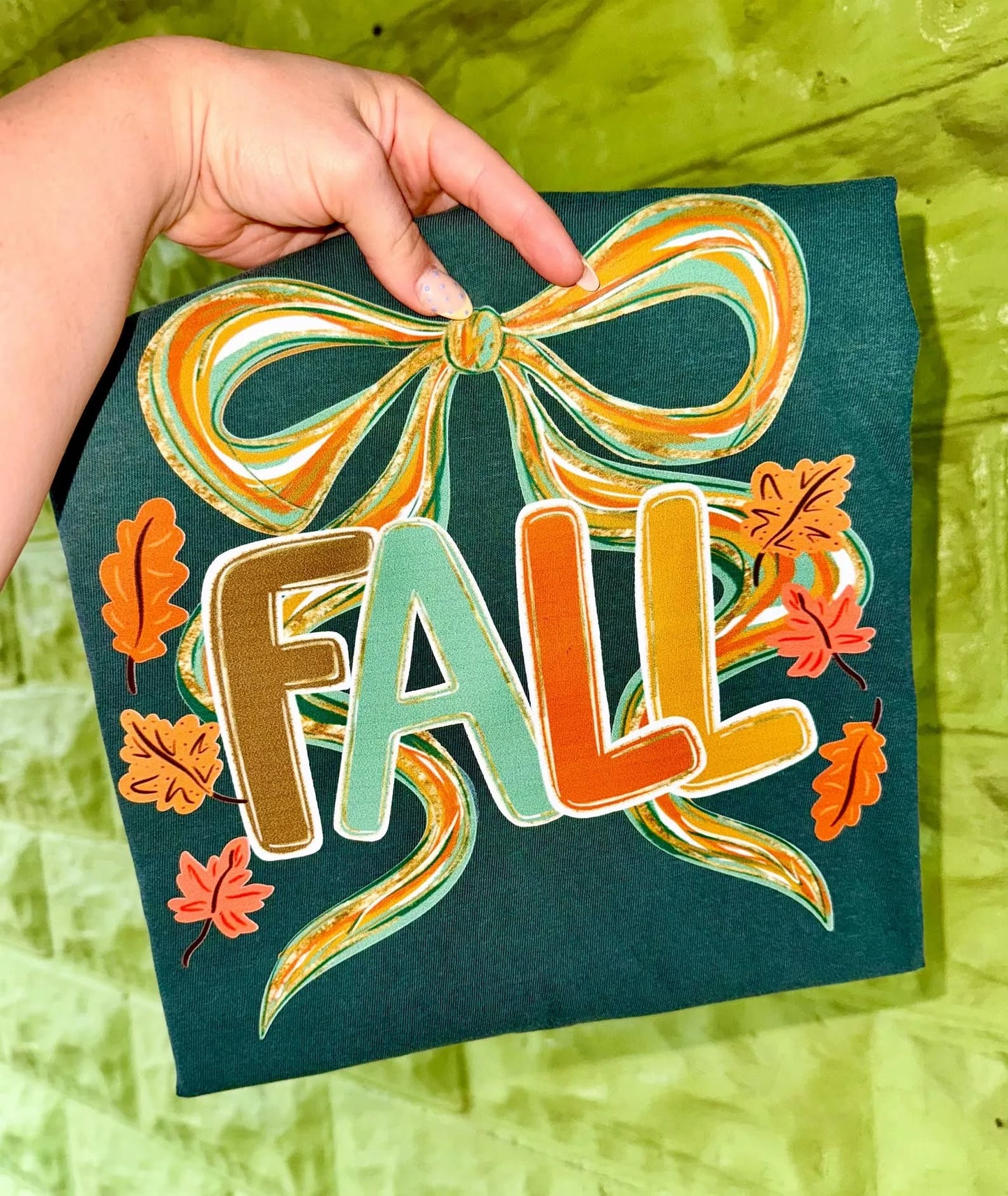 Fall with Watercolor Bow