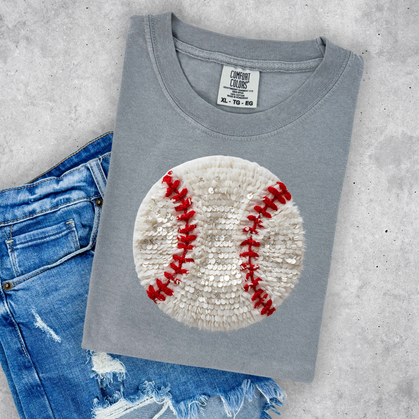Faux Yarn Baseball