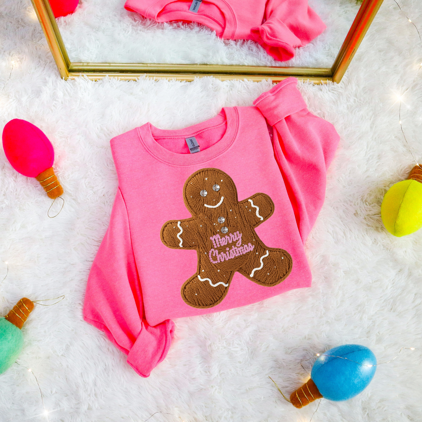 Faux Yarn Gingerbread Girl