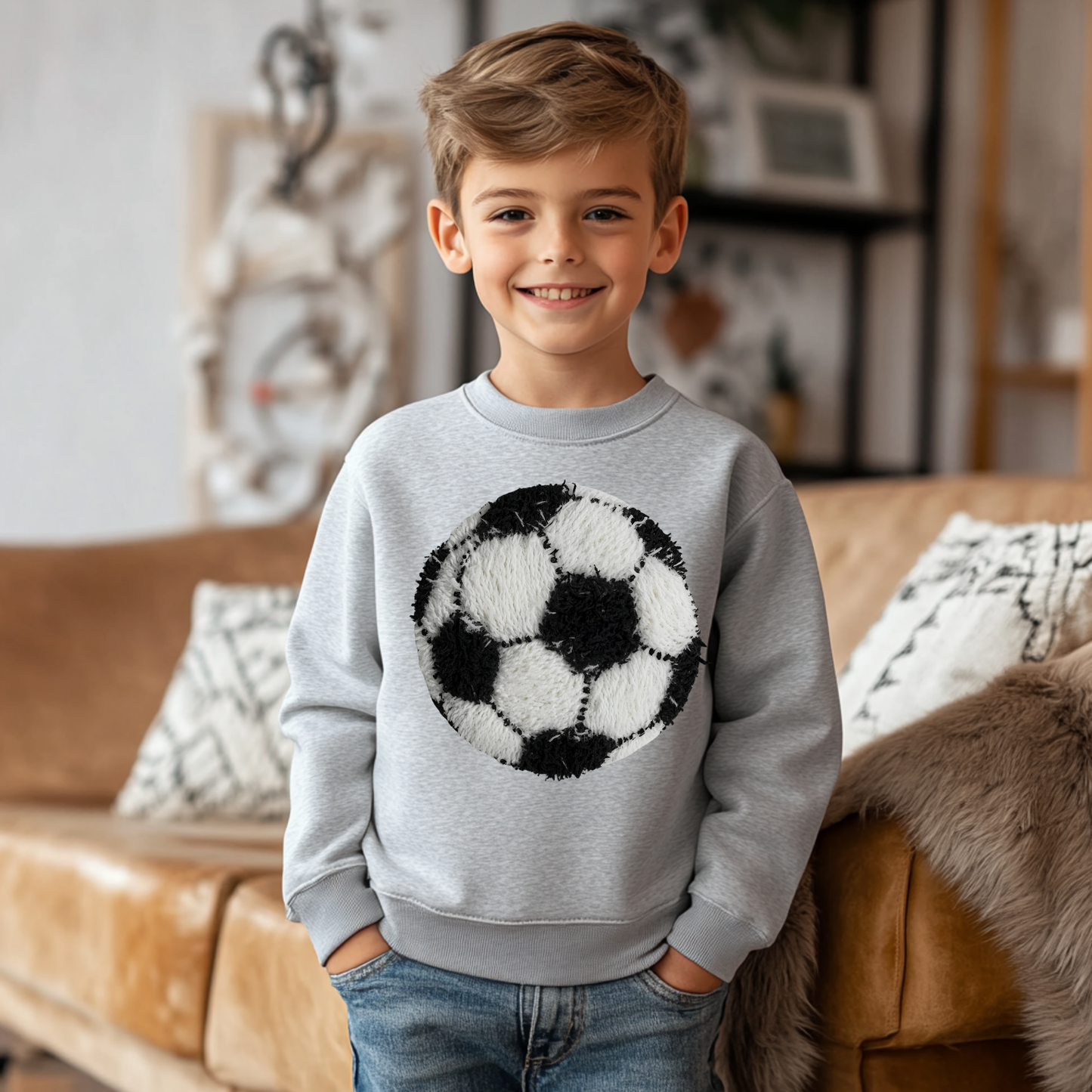 Faux Yarn Soccer Ball