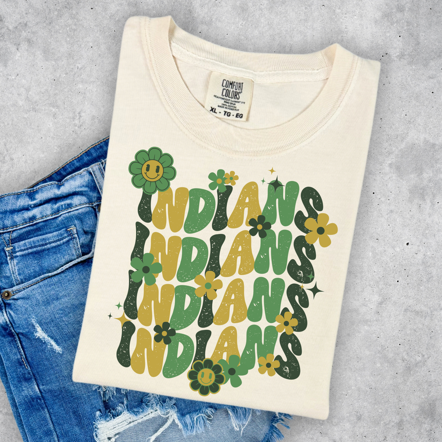 Floral Indians Stacked