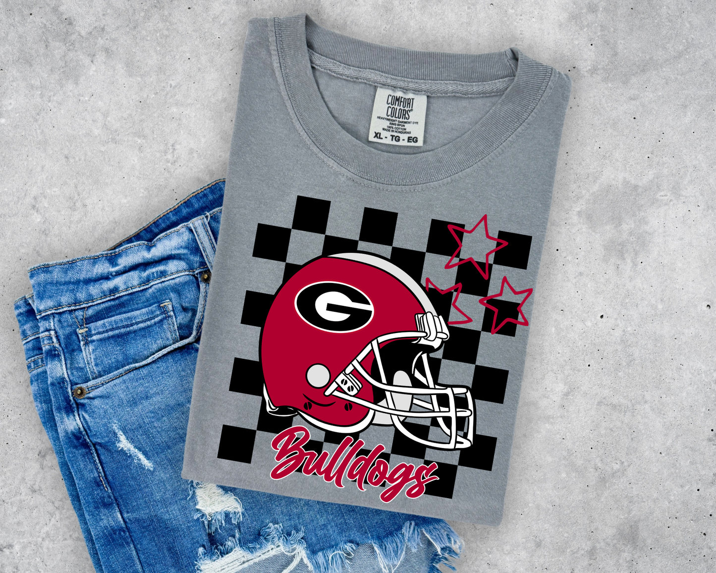 Georgia Checkered Helmet